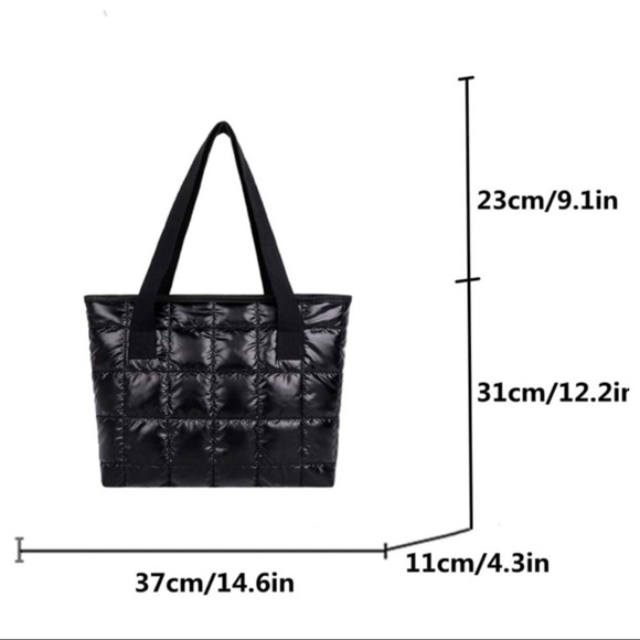 Chic Embossed Stitch Shoulder Tote Bag - Picture 3 of 5